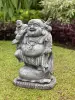Artikelbild 2 des Artikels “Sammo - Chinesischer Buddha, stehend mit Buddha auf der Schulter, 55 cm H | Steinguss “